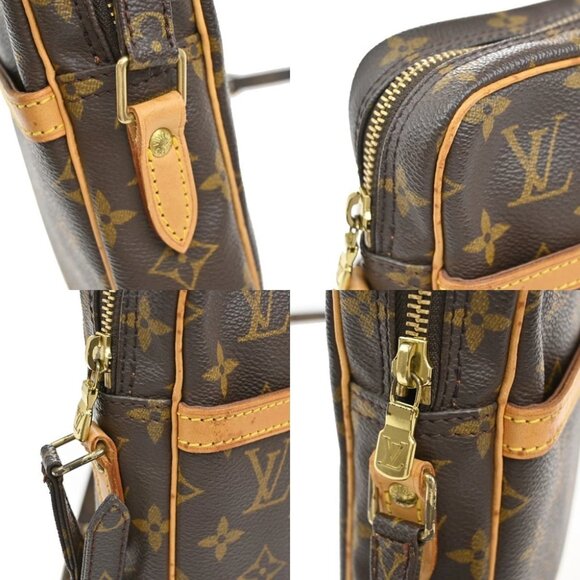 LOUIS VUITTON Danube Shoulder Bag Monogram Leather Brown France - Picture 7 of 16